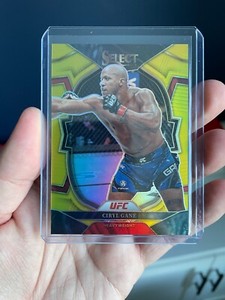 Ciryl Gane Concourse Gold Prizm /10 - 2023 Panini Select UFC #95