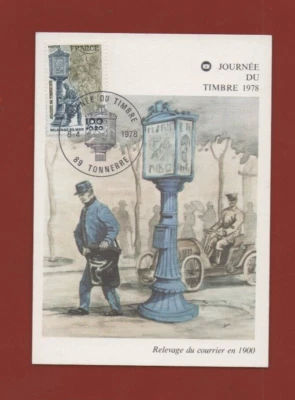 Document philatélique de 1978 - Relevage du courrier en 1900    ....    (L7655) - Photo 1/2