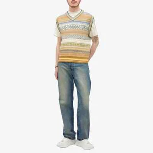 Kenzo Fairisle Vest Camel Size L - Picture 1 of 3