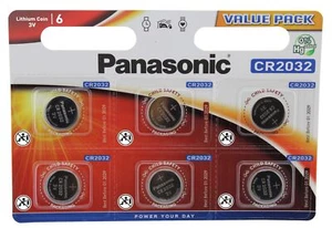 Panasonic CR2032 Lithium Coin Cell 2032 3V Battery Car Key Fobs Toys Remote - Picture 1 of 4