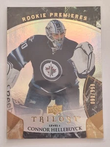 21/22 Trilogy Connor Hellebuyck Rookie Premieres #d/999 - Imagen 1 de 2