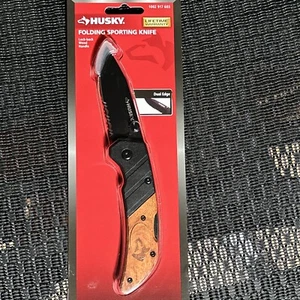 Husky - 2.875 in. Steel Straight Edge Clip Point Folding Knife - Bild 1 von 4