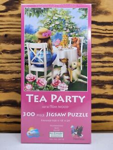 Tea Party By Tom Wood 300 Piece Jigsaw Puzzle Brand New Sealed SunsOut. 18"X24" 