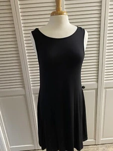 Damen Bishuige ärmellos Viskose Jersey Strick Sommerkleid Seitentaschen Größe L neu mit Etikett - Bild 1 von 13