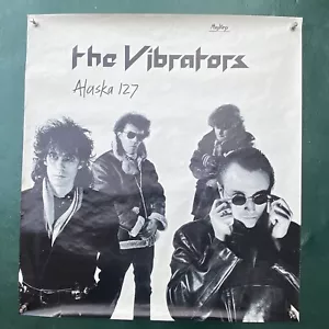 Vibrators Band Poster Original 80s Alaska 127 Album Promo 22”x24” Punk Rock - Foto 1 di 8