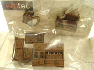 Wohnzimmer Einrichtung kompl. - Artitec HO Möbel 1:87 - 387505 #E - Picture 1 of 4