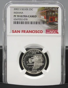 2002 S Indiana Silver NGC PF 70 UCAM - Picture 1 of 3