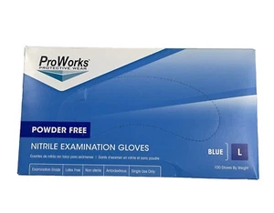 ProWorks NPF Nitrile Powder Free Exam Gloves (gln106fl) - Picture 1 of 2