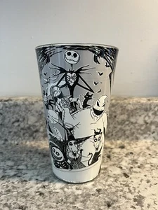 Disney Nightmare Before Christmas  Character 16oz Pint Glass Black, Gray, White - Foto 1 di 8
