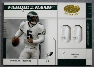 Donovan McNabb 2003 Leaf Certified Materials Fabric of the Game 99 Debut Jersey - Picture 1 of 2