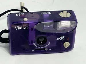 Vivitar cv35 Purple Transparent 27mm Wide Angle Lens Film Camera Point & Shoot - Picture 1 of 6