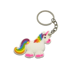 Schlüsselanhänger Einhorn Regenbogen Bunt Pferd Keychain Anhänger Kette Geschenk - Bild 1 von 1