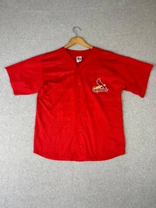 Vintage Mark McGwire Jersey L Red Mesh St Louis Cardinals Red Birds Logo 7 - Picture 1 of 9
