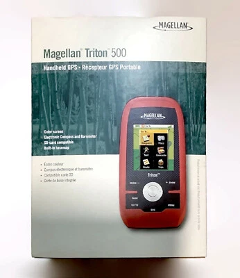Magellan Triton 500 Handheld GPS Portable SD-Slot Waterproof geocache Hiking - Image 1 of 3