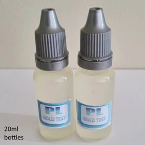 PLATINUM testing acid. Two 20ml (40ml) bottles included. Available in Australia. - Picture 1 of 2
