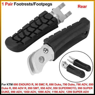 Rear Footrests/Footpegs - For KTM 690 ENDURO R, 90 SMC R, 690/790 Duke, 790 ADV - Image 1 of 4