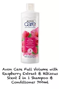 Avon Care Full Volume 2in1 Shampoo/Conditioner With Raspberry & Hibiscus 700ml - Picture 1 of 1