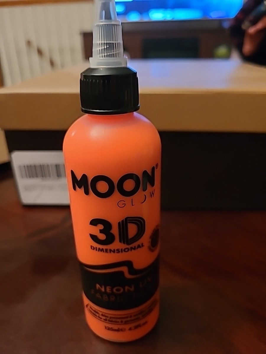 Moon Glow Neon UV Intense Adult Fabric Paint 125ml Single Costume Make Up Moon Glow Neon UV Intense Adult Fabric Paint 125ml Single Costume Make Up