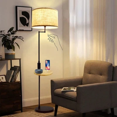 DLLT Living Room LED Floor Lamp- Standing Accent Light with USB Charging Port... - Image 1 of 4