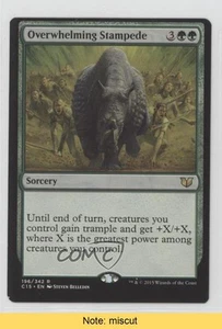 2015 Magic: The Gathering Commander Format Overwhelming Stampede #196 READ 1d14 - Picture 1 of 3