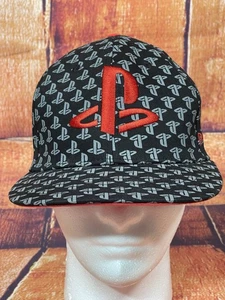 Gorra ajustable PlayStation ThinkGeek Logo All Over negra gris roja Snapback - Imagen 1 de 11
