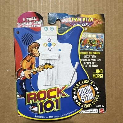 Mattel I Can Play Guitar Rock 101 Includes 6 Songs, Software For Use w/ ICPG New - Image 1 of 3