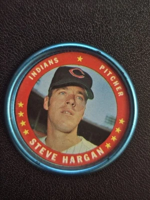 1971 topps baseball coins. THANKSGIVING HIGH GRADE Set Break #110 STEVE HARGAN  - Image 1 of 3