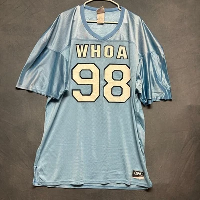 Camiseta de futebol rara vintage bicicleta 2XL preta Rob Woah RIP 98 streetwear skatista - Imagem 1 de 4