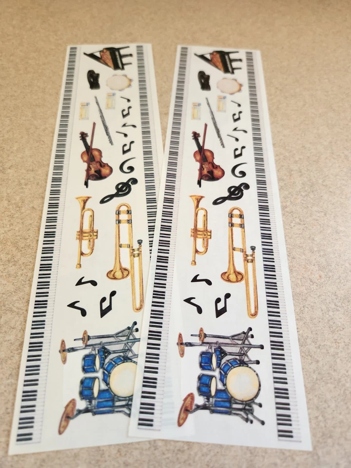 Creative Memories Set of 2 Musical Border Stickers - Image 1 of 2