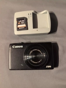 Canon PowerShot S120 Black 12.1 MP Digital Camera Good Condition - Picture 1 of 7