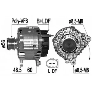 Alternator EB1286G DRA0985 440324 3P9 030 23D 03P 903 023 D 439734 115529 - Picture 1 of 2
