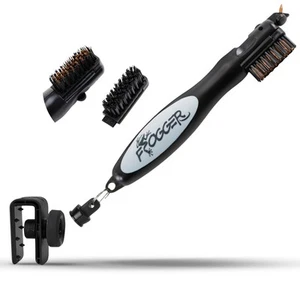 BrushPro Latch-It Golf Club Cleaner, Ergonomic Grip and Latch-it Magnet, Gray... - Picture 1 of 7