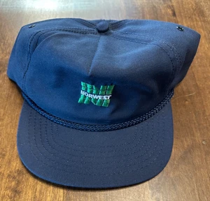 Vintage-Northwest Bank-Blue Adjustable Rope Hat/Cap - Picture 1 of 3