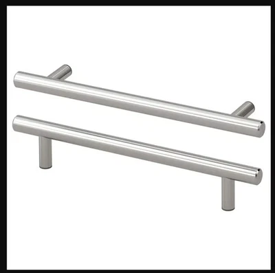 IKEA KALLRÖR Griff Edelstahl 213 mm / Lochabstand 160 mm-2-er Set - Bild 1 von 3