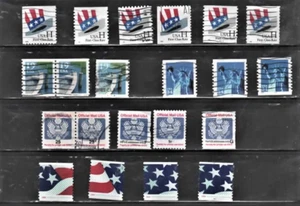 USA 21 different 1991 -2012 6 PNC Definitive Used Stamps fine - Picture 1 of 1
