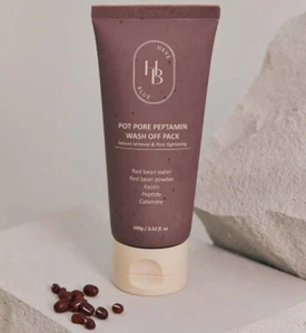 Heveblue Red bean pore peptamen wash off pack 100ml - Picture 1 of 11