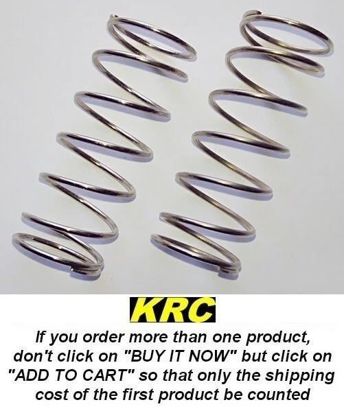 LOSA5451 - LOSI 8IGHT/2.0 FRONT SILVER SHOCK SPRINGS 4.4 LBS RATE (SOFT) (2) - Photo 1/1