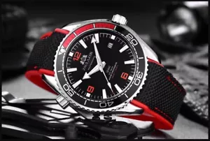 ◄ Paulareis reloj de pulsera automático fecha agujas luminosas fondo de cristal reloj para hombres nuevo ► - Imagen 1 de 12
