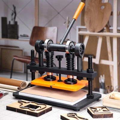 VEVOR Machine à Découper du Cuir 26x15 cm Presse de Découpe Manuelle Cuir Papier - Photo 1/4