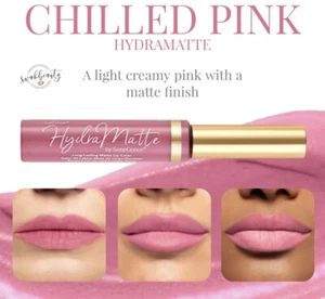 New Senegence Hydramatte Lip Color - CHILLED PINK - One Step Application - Picture 1 of 8