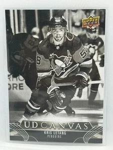 Kris Letang schwarz & weiß UD Canvas 2023-24 Oberdeck Serie 2 Hockey Nr. C183 - Bild 1 von 2