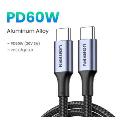 UGREEN 100W USB Type C To USB C Cable For Samsung Galaxy S24 iPhone 15 - Image 1 of 4