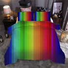 Bright  Stripes 3D Print Duvet Quilt Doona Covers Pillow Case Bedding Sets