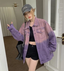 Gradient in Nature Denim Coat Jacket for Women - Picture 1 of 6