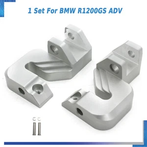 Oil Cooled Passenger Footrest Relocation Lowering Adapters R1200GS R1200GS ADV - Picture 1 of 9