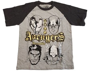 Marvel Avengers Metallic Boys' T-shirt - Size 8 (Small) - NWT - Picture 1 of 3