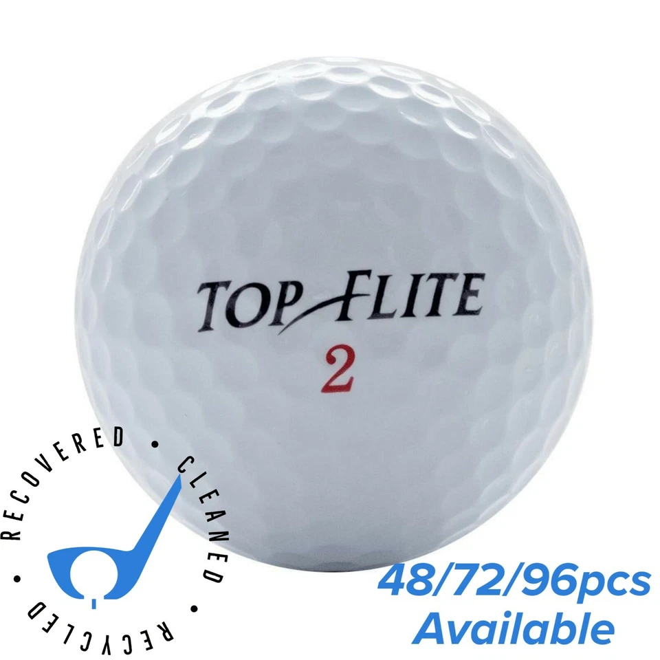 Top-Flite Good Used Golf Balls Bulk AAA Quality Recycled 3A , 48/72/96pc - Image 1 of 3