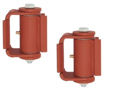 Guardian 3110.100 Adjustable Gate Hinge Round Mount Both Sides Prime Coated Pair - Image 1 of 2