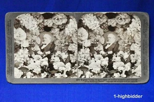 Pres. mormón 1904 SUD Tarjeta estereoscópica Brigham Young Through Underwood 21 - Imagen 1 de 2