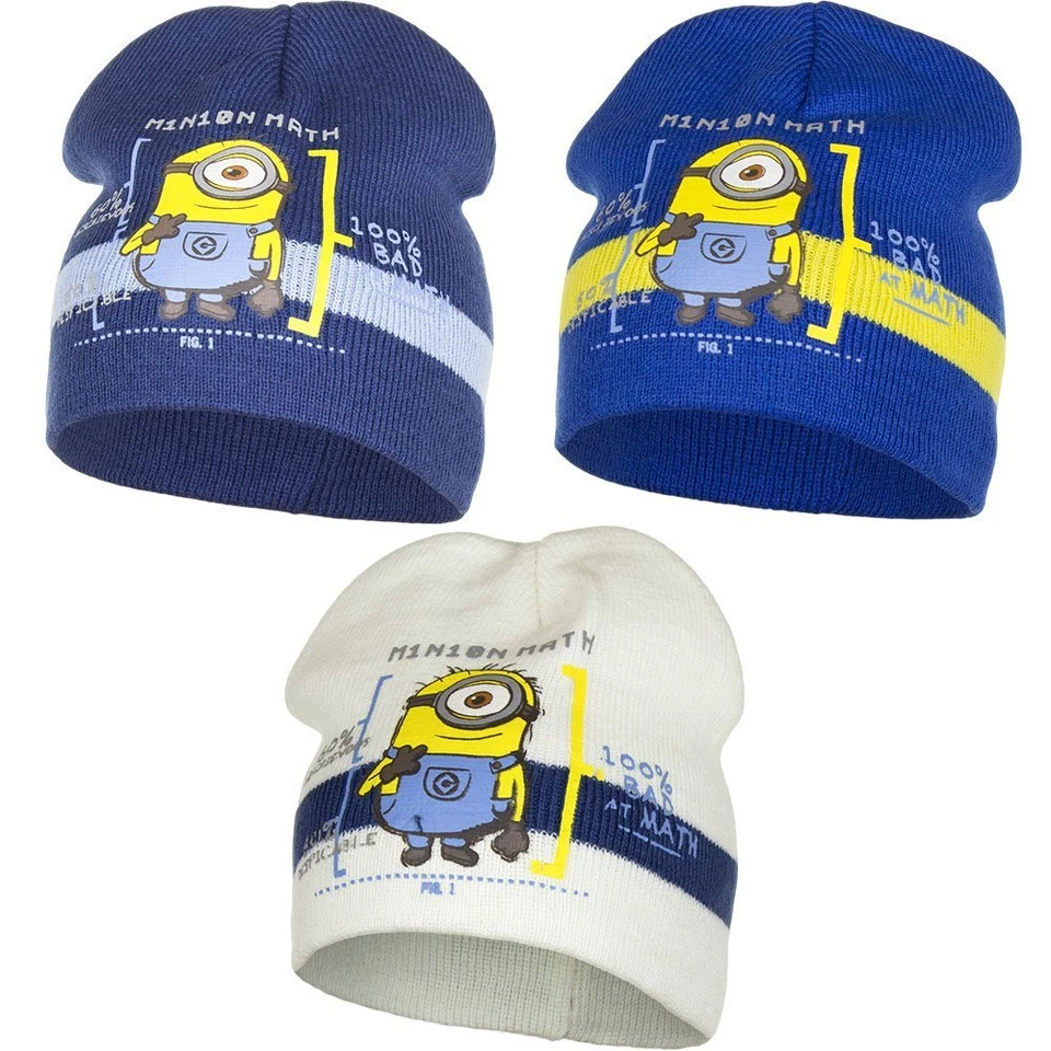 Minions CATTIVISSIMO ME cappello  bimbo bambino Minion cuffia 2-7anni originale  - Immagine 1 di 1